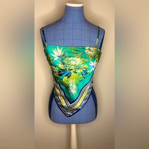 Rue21 | Cami Triangle Top | Green/Blue | Large |